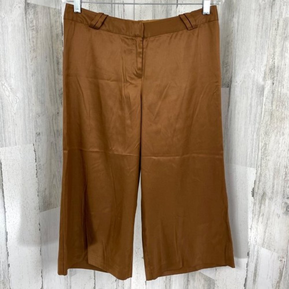 Tommy Bahama Women's Brown Silk Blend Capri Dress Pants‎ Sz 6